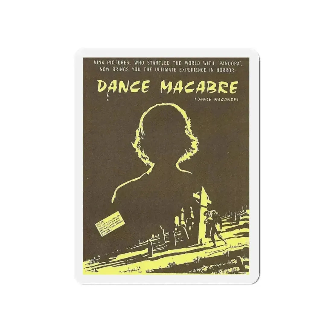 DANCE MACABRE 1986 Movie Poster - Refrigerator Magnet 5 Inch - The Sticker Space