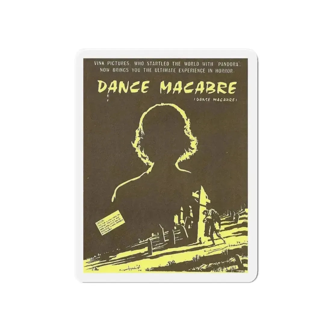 DANCE MACABRE 1986 Movie Poster - Refrigerator Magnet - The Sticker Space