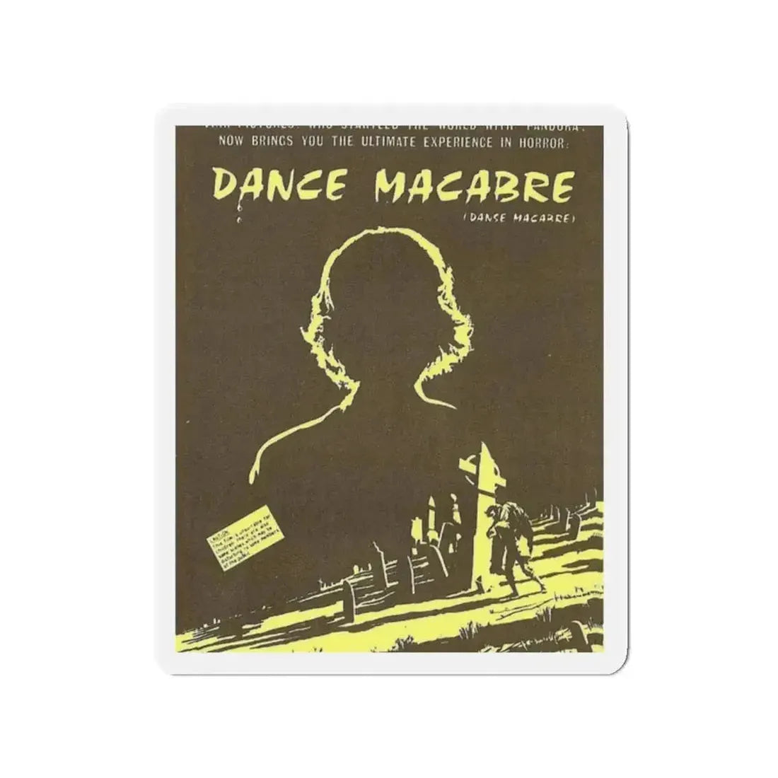 DANCE MACABRE 1986 Movie Poster - Refrigerator Magnet - The Sticker Space