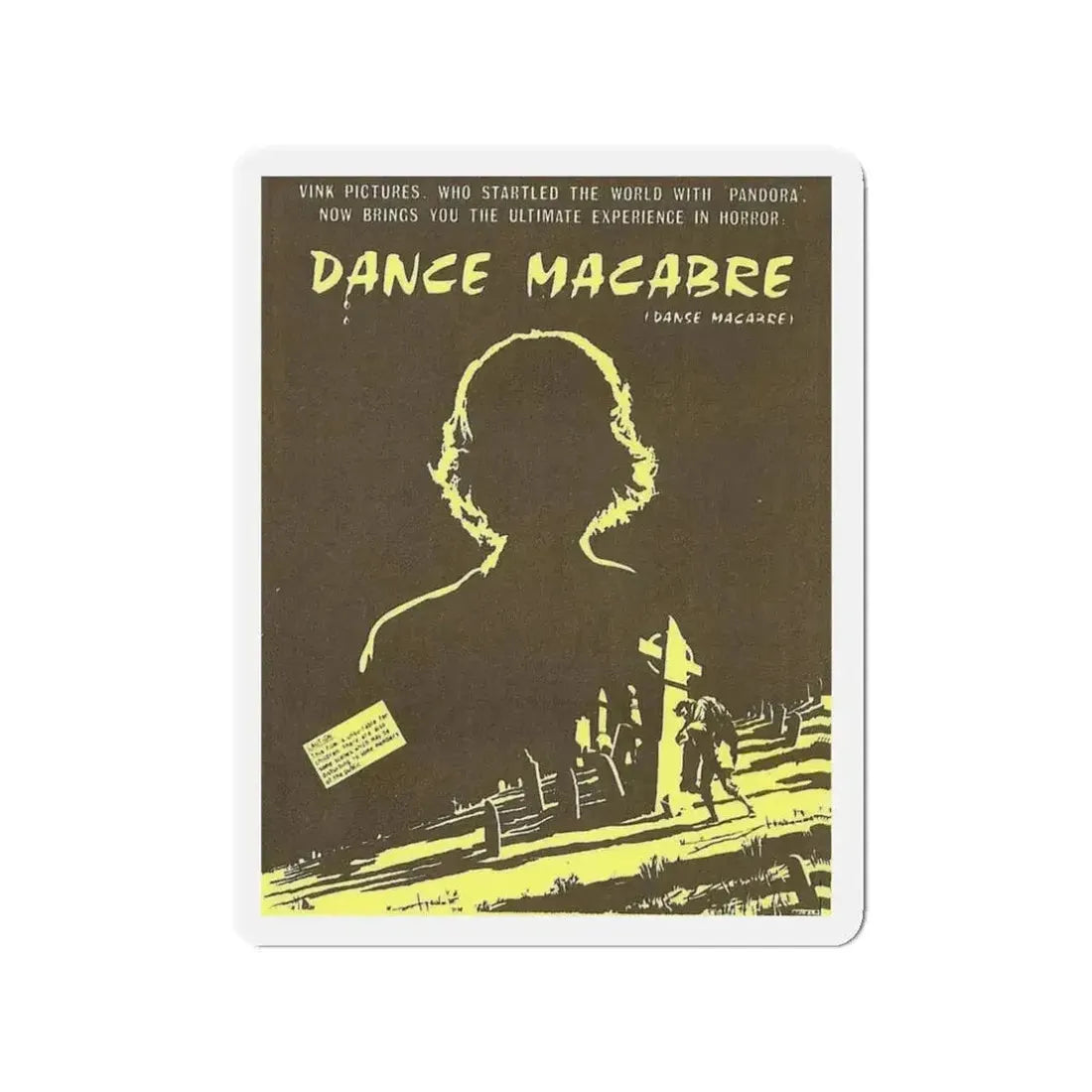 DANCE MACABRE 1986 Movie Poster - Refrigerator Magnet - The Sticker Space