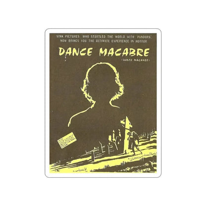 DANCE MACABRE 1986 Movie Poster STICKER Vinyl Die-Cut Decal 3 Inch - The Sticker Space