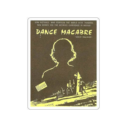 DANCE MACABRE 1986 Movie Poster STICKER Vinyl Die-Cut Decal 4 Inch - The Sticker Space