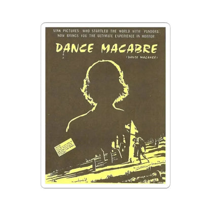 DANCE MACABRE 1986 Movie Poster - STICKER Vinyl Kiss-Cut Decal 2 Inch White - The Sticker Space