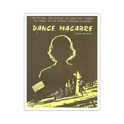 DANCE MACABRE 1986 Movie Poster - STICKER Vinyl Kiss-Cut Decal 3 Inch White - The Sticker Space