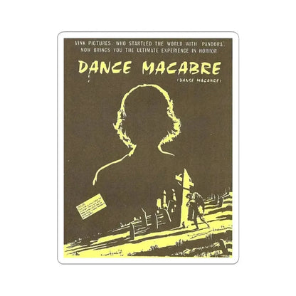 DANCE MACABRE 1986 Movie Poster - STICKER Vinyl Kiss-Cut Decal 6 Inch White - The Sticker Space
