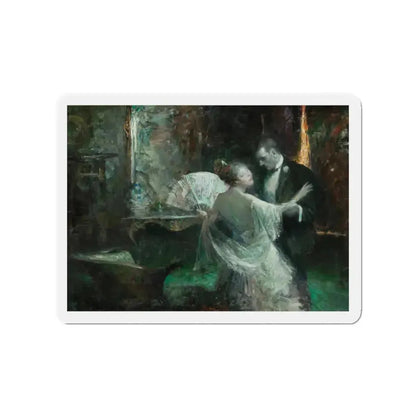 Dancers, 1921 (Magazine Illustration) Refrigerator Magnet 2 Inch - The Sticker Space