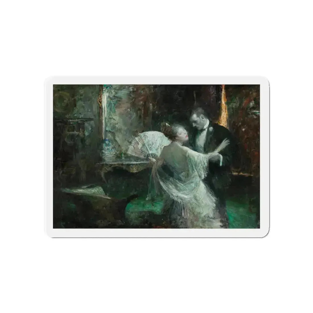 Dancers, 1921 (Magazine Illustration) Refrigerator Magnet 4 Inch - The Sticker Space