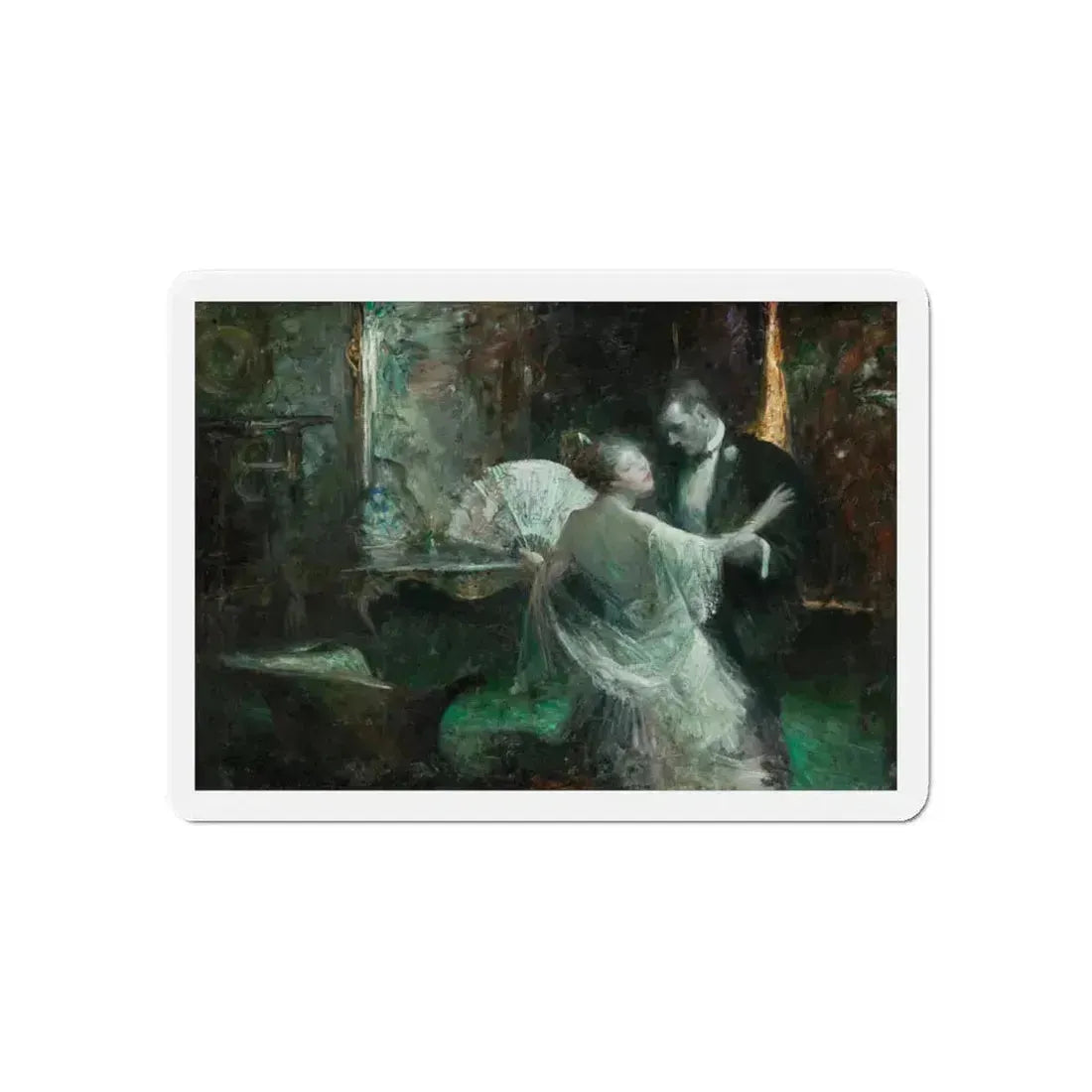 Dancers, 1921 (Magazine Illustration) Refrigerator Magnet 6 Inch - The Sticker Space