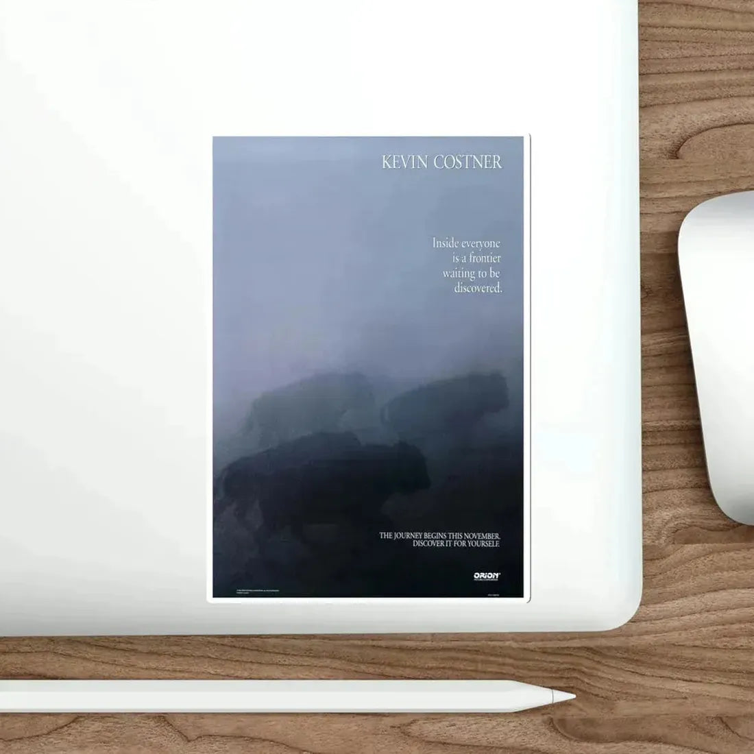 Dances With Wolves 1990 Movie Poster STICKER Vinyl Die-Cut Decal - The Sticker Space