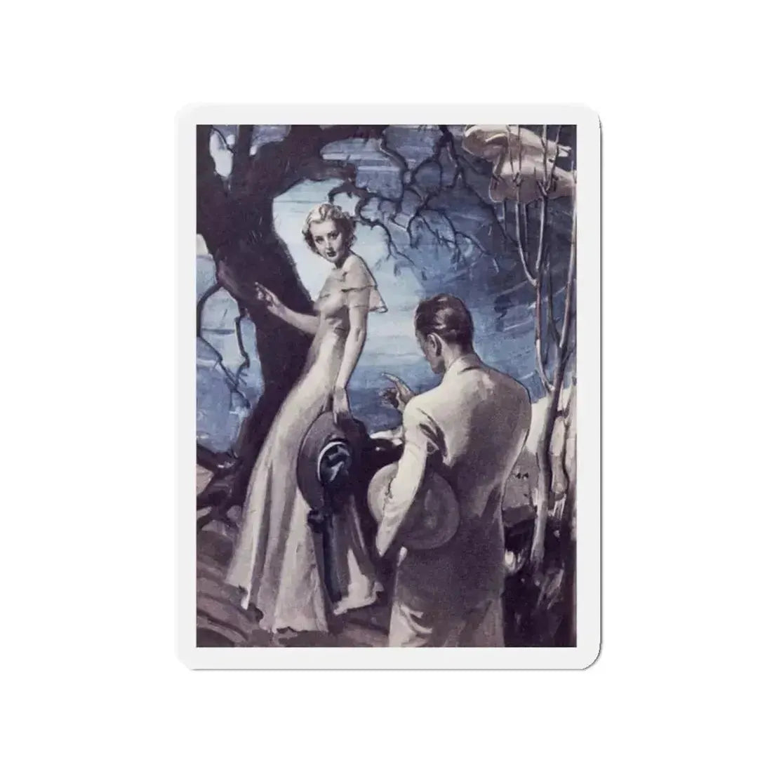 Dancing Daffodil, Redbook, April 1938 (Magazine Illustration) Refrigerator Magnet 2 Inch - The Sticker Space