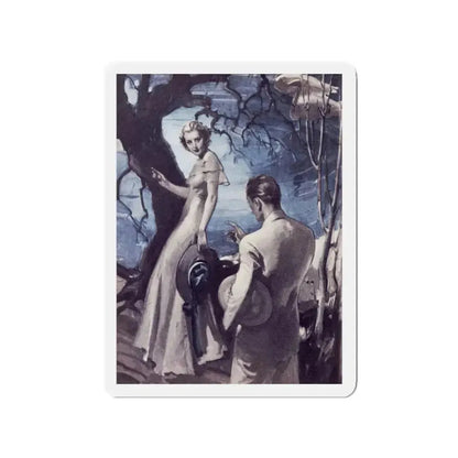 Dancing Daffodil, Redbook, April 1938 (Magazine Illustration) Refrigerator Magnet 2 Inch - The Sticker Space