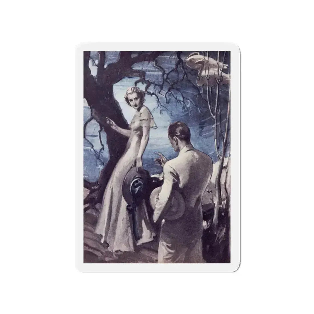 Dancing Daffodil, Redbook, April 1938 (Magazine Illustration) Refrigerator Magnet 3 Inch - The Sticker Space