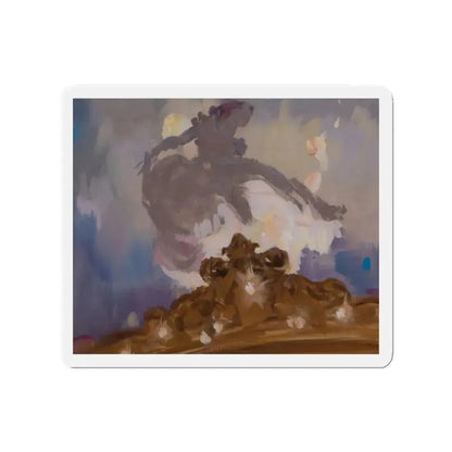 Dancing girl in the footlights, from the collection of David A. Constable (ca. 1930s) (Magazine Illustration) Refrigerator Magnet 2 Inch - The Sticker Space