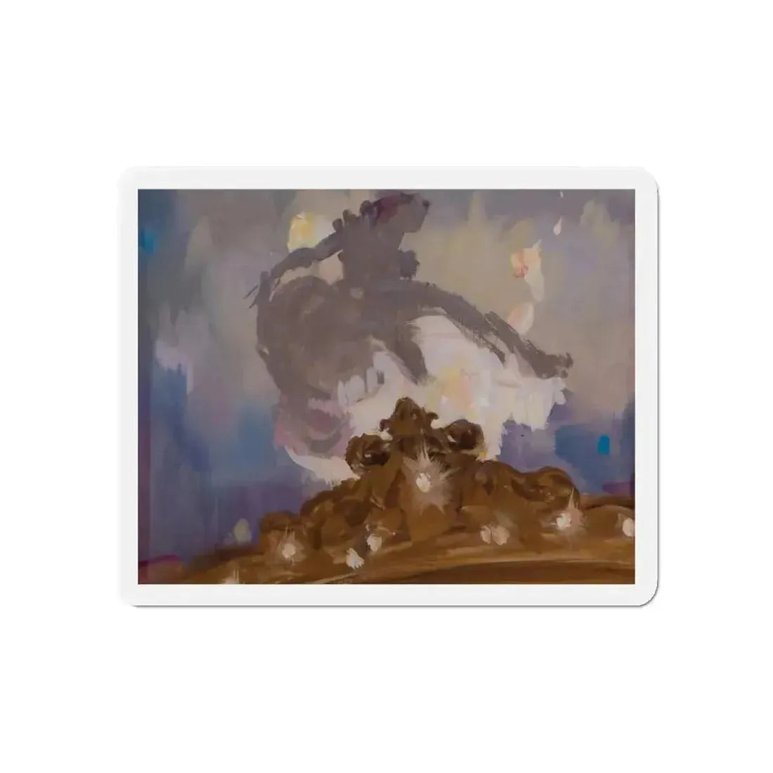 Dancing girl in the footlights, from the collection of David A. Constable (ca. 1930s) (Magazine Illustration) Refrigerator Magnet - The Sticker Space