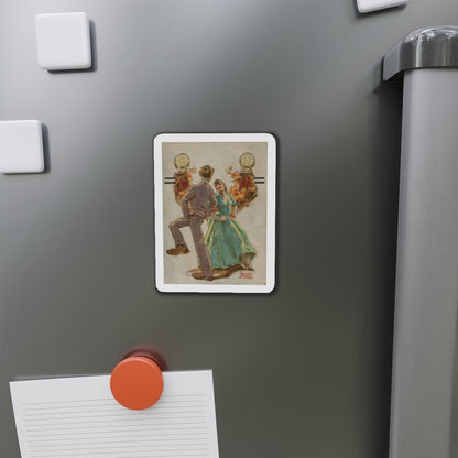 Dancing, The Saturday Evening Post cover study (Magazine Illustration) Refrigerator Magnet-The Sticker Space