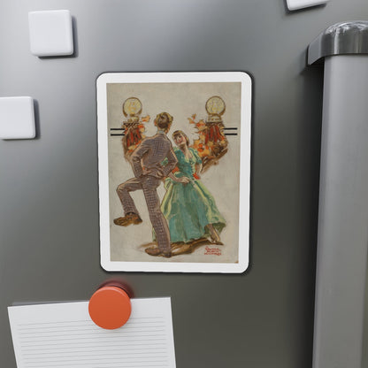 Dancing, The Saturday Evening Post cover study (Magazine Illustration) Refrigerator Magnet-The Sticker Space