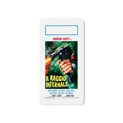 DANGER DEATH RAY (ITALIAN) 1967 Movie Poster - Die-Cut Magnet-6 × 6"-The Sticker Space