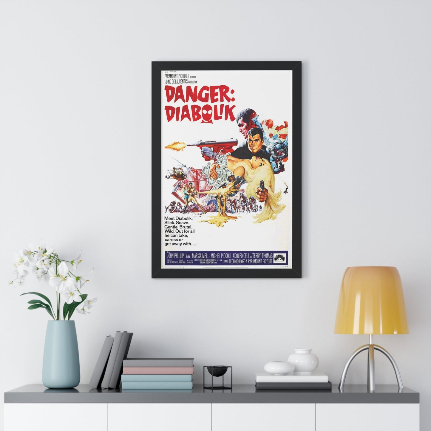 DANGER DIABOLIK 1968 - Framed Movie Poster-The Sticker Space