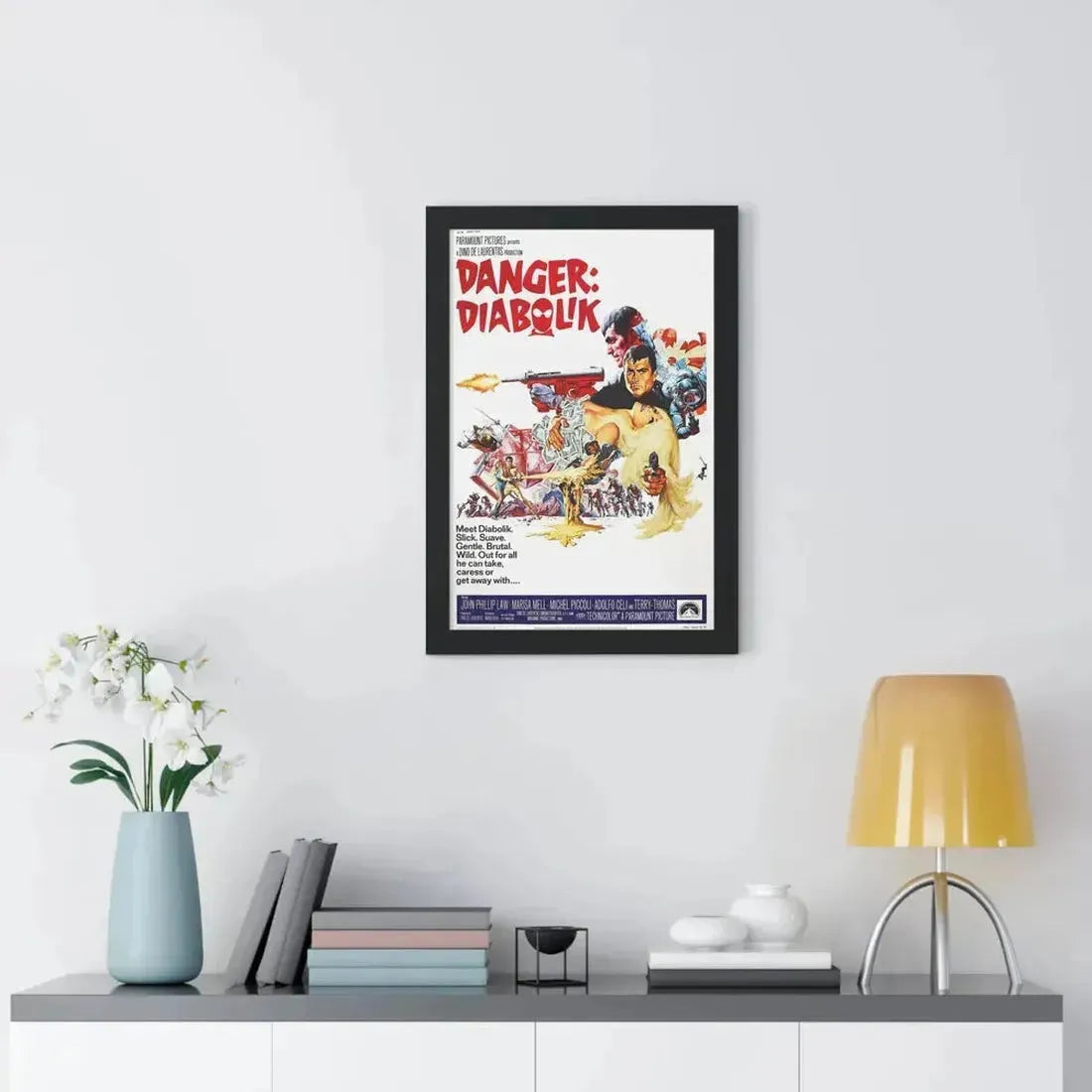 DANGER DIABOLIK 1968 - Framed Movie Poster - The Sticker Space