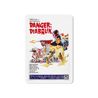 DANGER DIABOLIK 1968 Movie Poster - Die-Cut Magnet-6 × 6"-The Sticker Space