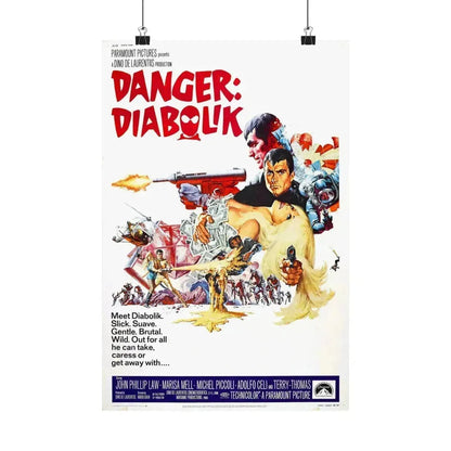DANGER DIABOLIK 1968 - Paper Movie Poster 12″ x 18″ Matte - The Sticker Space