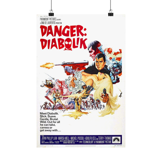 DANGER DIABOLIK 1968 - Paper Movie Poster-12″ x 18″-The Sticker Space