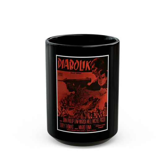 DANGER DIABOLIK (2) 1968 Movie Poster - Black Coffee Mug-15oz-The Sticker Space