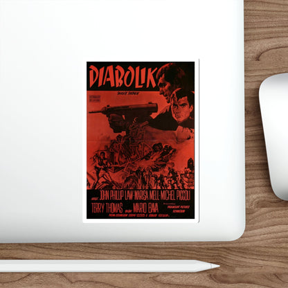 DANGER DIABOLIK (2) 1968 Movie Poster STICKER Vinyl Die-Cut Decal-The Sticker Space