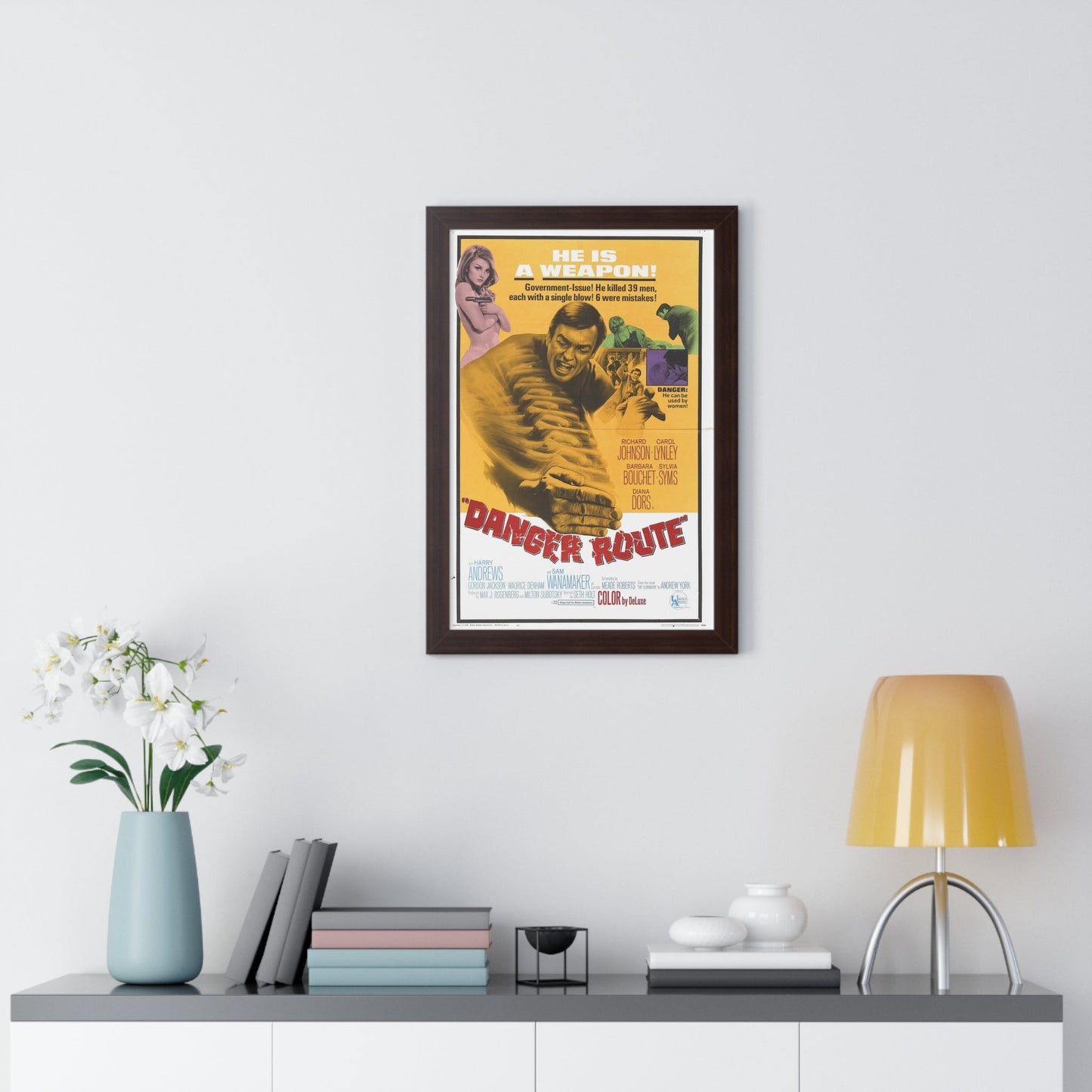 DANGER ROUTE 1967 - Framed Movie Poster-The Sticker Space