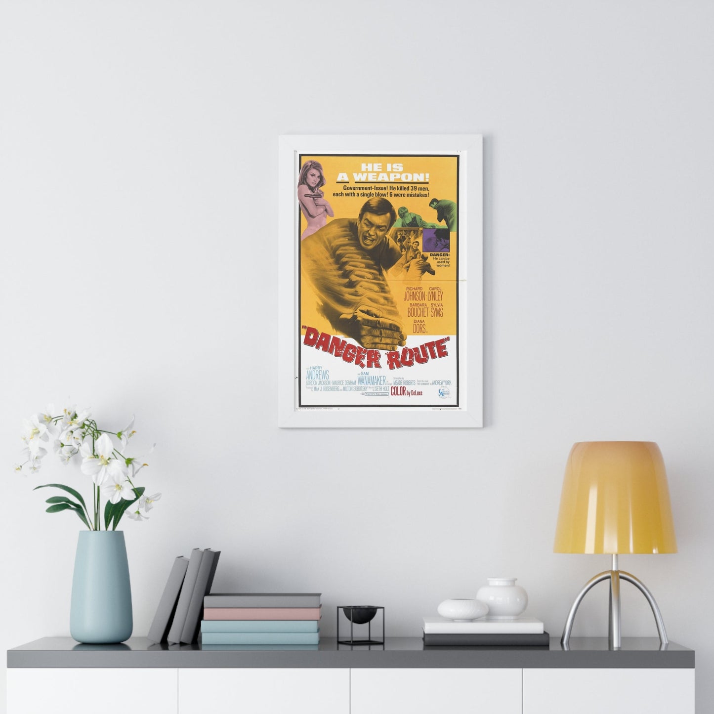 DANGER ROUTE 1967 - Framed Movie Poster-The Sticker Space