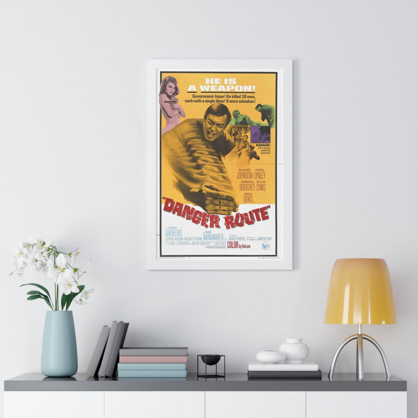 DANGER ROUTE 1967 - Framed Movie Poster-The Sticker Space