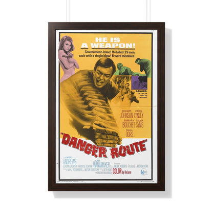 DANGER ROUTE 1967 - Framed Movie Poster-20" x 30"-The Sticker Space