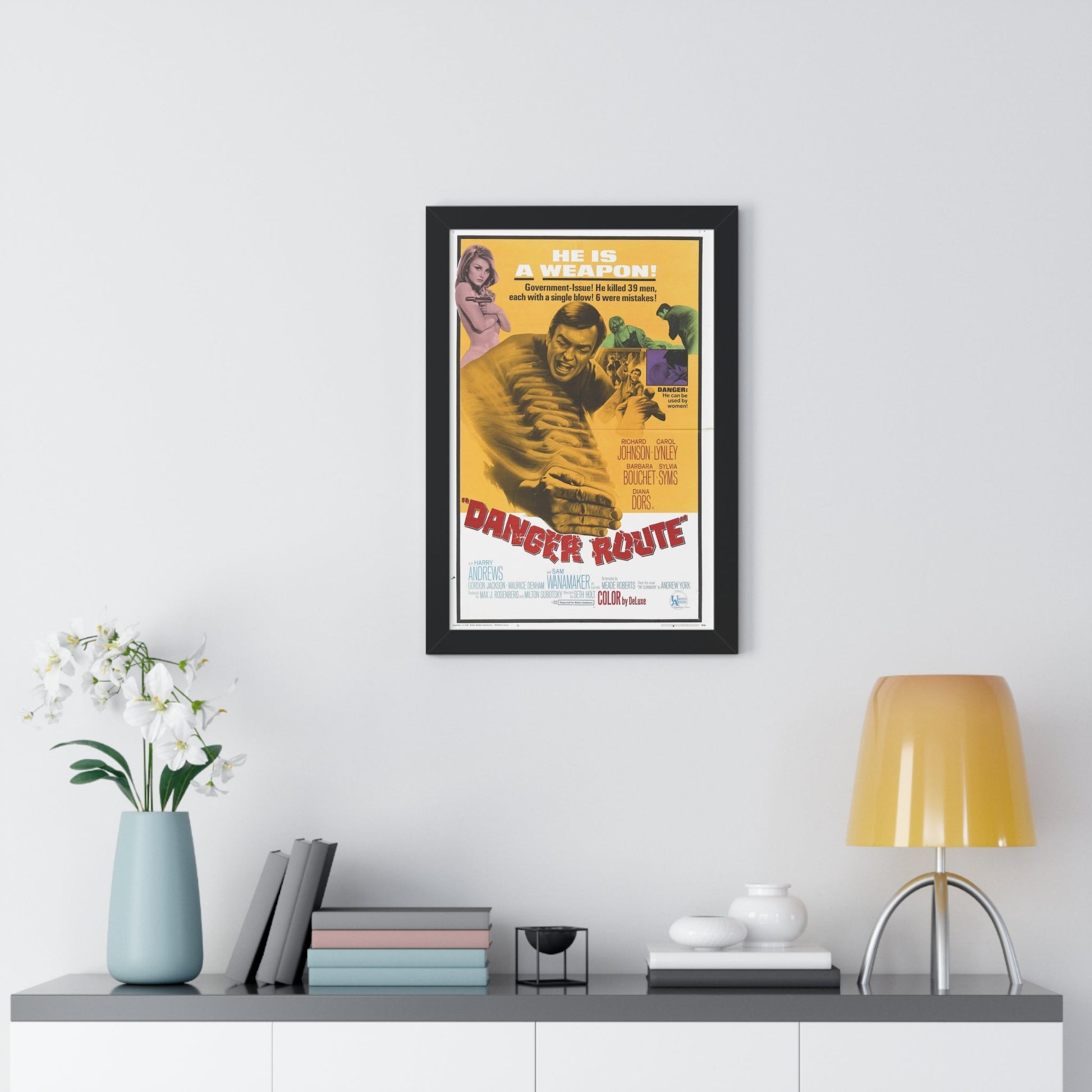 DANGER ROUTE 1967 - Framed Movie Poster-The Sticker Space