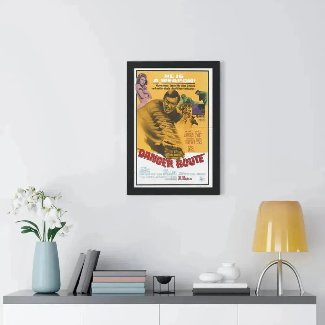DANGER ROUTE 1967 - Framed Movie Poster - The Sticker Space