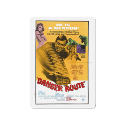 DANGER ROUTE 1967 Movie Poster - Die-Cut Magnet-2" x 2"-The Sticker Space