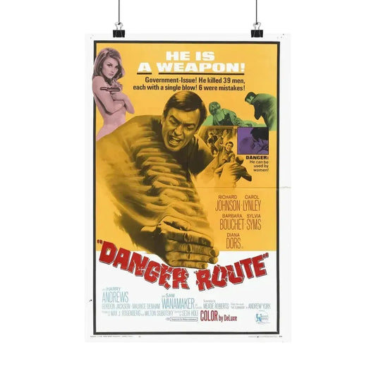 DANGER ROUTE 1967 - Paper Movie Poster 12″ x 18″ Matte - The Sticker Space