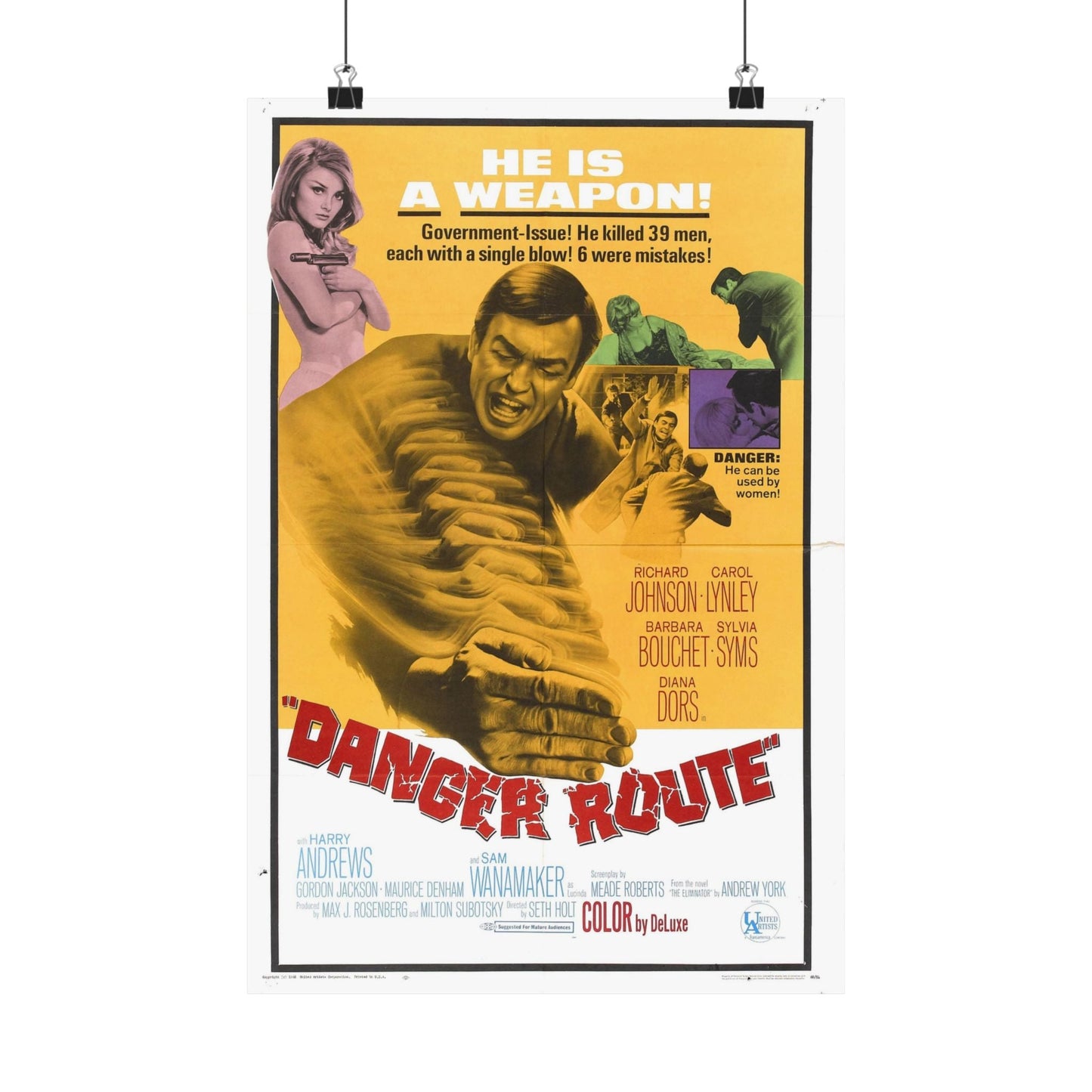 DANGER ROUTE 1967 - Paper Movie Poster-12″ x 18″-The Sticker Space