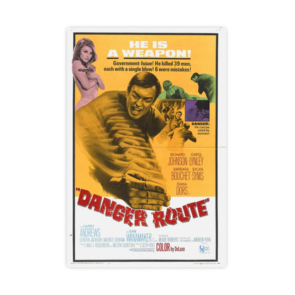 DANGER ROUTE 1967 - Paper Movie Poster-20″ x 30″ (Vertical)-The Sticker Space