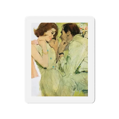 Danger Wife At Work! by Mary James, Woman's Own magazine, 1963 (Magazine Illustration) Refrigerator Magnet - The Sticker Space