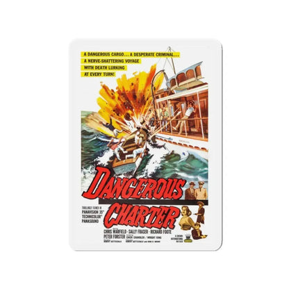 DANGEROUS CHARTER 1962 Movie Poster - Refrigerator Magnet 2 Inch - The Sticker Space
