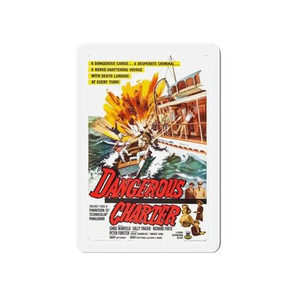 DANGEROUS CHARTER 1962 Movie Poster - Refrigerator Magnet 5 Inch - The Sticker Space
