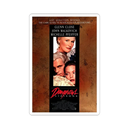 Dangerous Liaisons 1988 Movie Poster STICKER Vinyl Die-Cut Decal 2 Inch - The Sticker Space