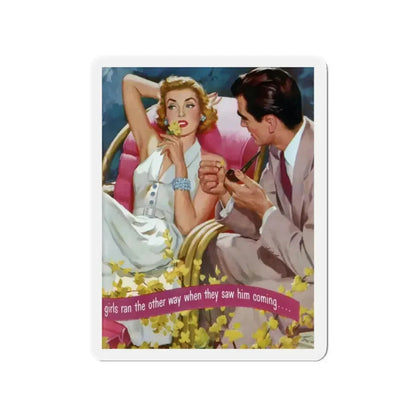 Dangerous Male Ahead!, Ladies' Home Journal, November 1951 (Magazine Illustration) Refrigerator Magnet - The Sticker Space