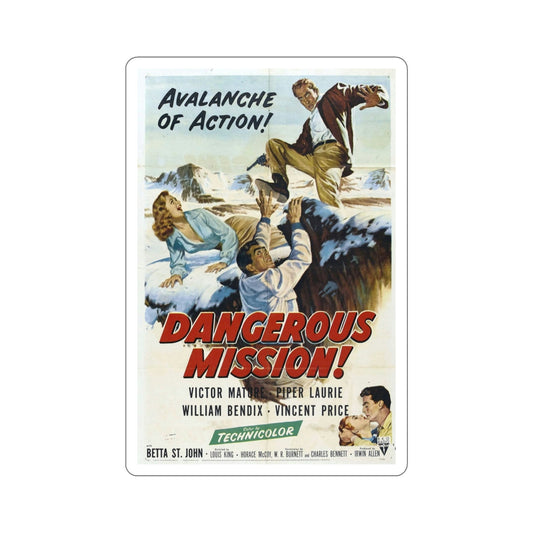 Dangerous Mission 1954 Movie Poster STICKER Vinyl Die-Cut Decal-6 Inch-The Sticker Space