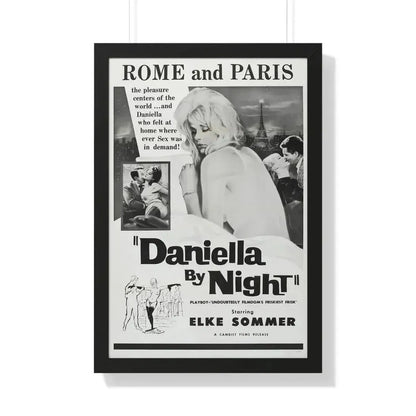 DANIELLA BY NIGHT 1961 - Framed Movie Poster 20" x 30" Black - The Sticker Space