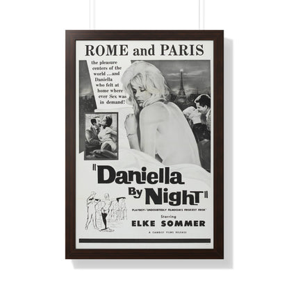 DANIELLA BY NIGHT 1961 - Framed Movie Poster-20" x 30"-The Sticker Space