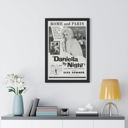 DANIELLA BY NIGHT 1961 - Framed Movie Poster-The Sticker Space