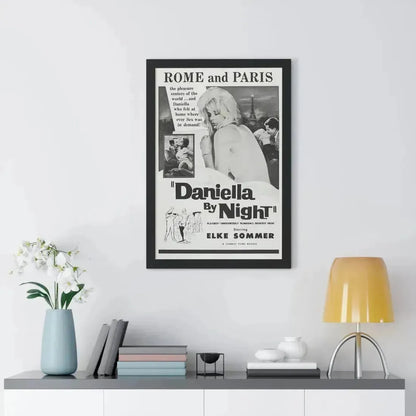 DANIELLA BY NIGHT 1961 - Framed Movie Poster - The Sticker Space