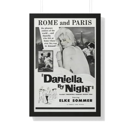 DANIELLA BY NIGHT 1961 - Framed Movie Poster - The Sticker Space