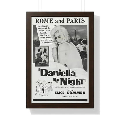 DANIELLA BY NIGHT 1961 - Framed Movie Poster - The Sticker Space